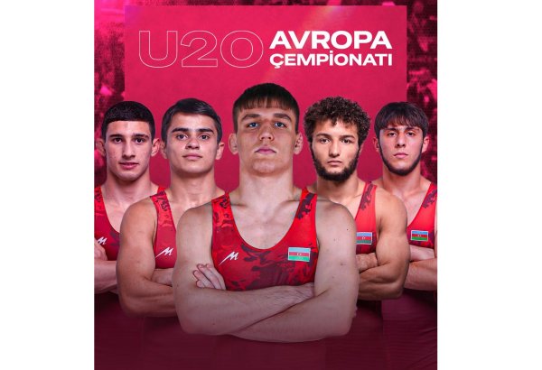 Azerbaijani Greco-Roman wrestling team win five medals at European Championships