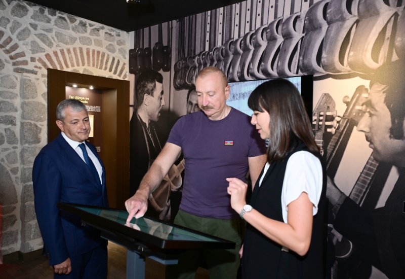 President Ilham Aliyev attends opening ceremony of Sadigjan House in Shusha after restoration (PHOTO)