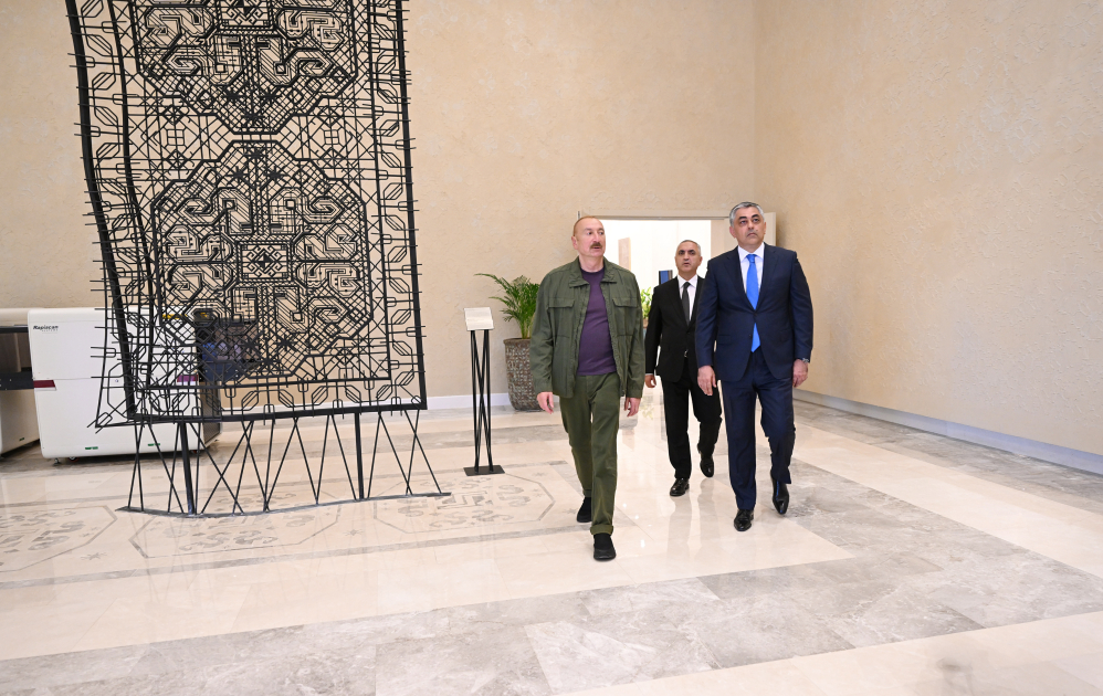President Ilham Aliyev attends opening of Khankendi Hotel (PHOTO)