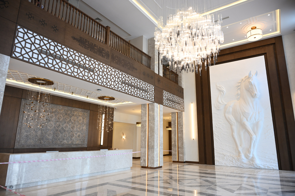 President Ilham Aliyev attends opening of Khankendi Hotel (PHOTO)