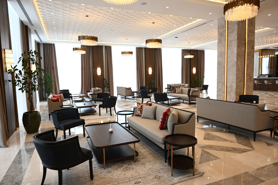 President Ilham Aliyev attends opening of Khankendi Hotel (PHOTO)