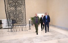 President Ilham Aliyev attends opening of Khankendi Hotel (PHOTO)