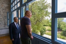 President Ilham Aliyev attends opening ceremony of Sadigjan House in Shusha after restoration (PHOTO)