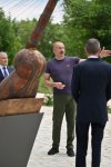 President Ilham Aliyev attends opening ceremony of Sadigjan House in Shusha after restoration (PHOTO)
