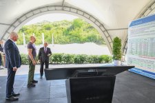 President Ilham Aliyev inaugurates hydroelectric power stations on Hochaz River in Lachin (PHOTO)