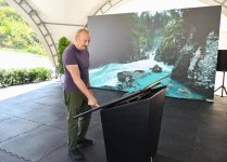 President Ilham Aliyev inaugurates hydroelectric power stations on Hochaz River in Lachin (PHOTO)