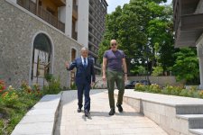 President Ilham Aliyev reviewed progress under public-private partnership project on Garabagh Street in Shusha (PHOTO)