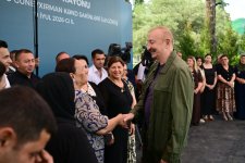 President Ilham Aliyev visited Guzeykhirman village in Khojavend district (PHOTO)