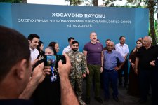 President Ilham Aliyev visited Guzeykhirman village in Khojavend district (PHOTO)