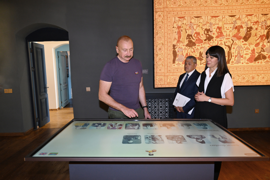 President Ilham Aliyev attends opening ceremony of Sadigjan House in Shusha after restoration (PHOTO)