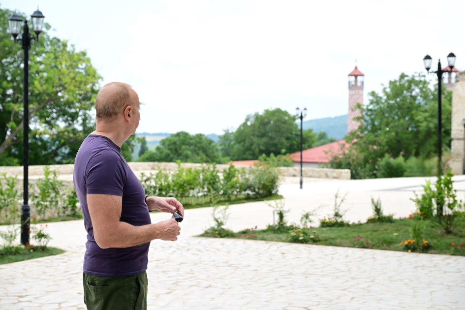 President Ilham Aliyev attends opening ceremony of Sadigjan House in Shusha after restoration (PHOTO)