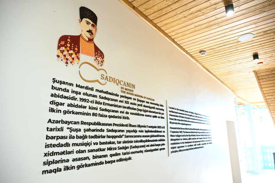 President Ilham Aliyev attends opening ceremony of Sadigjan House in Shusha after restoration (PHOTO)
