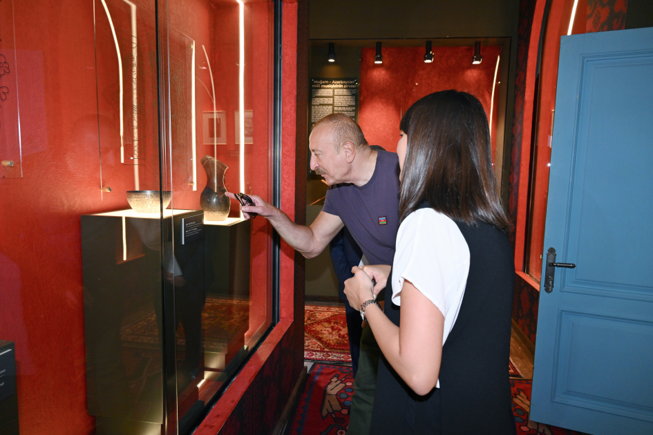 President Ilham Aliyev attends opening ceremony of Sadigjan House in Shusha after restoration (PHOTO)