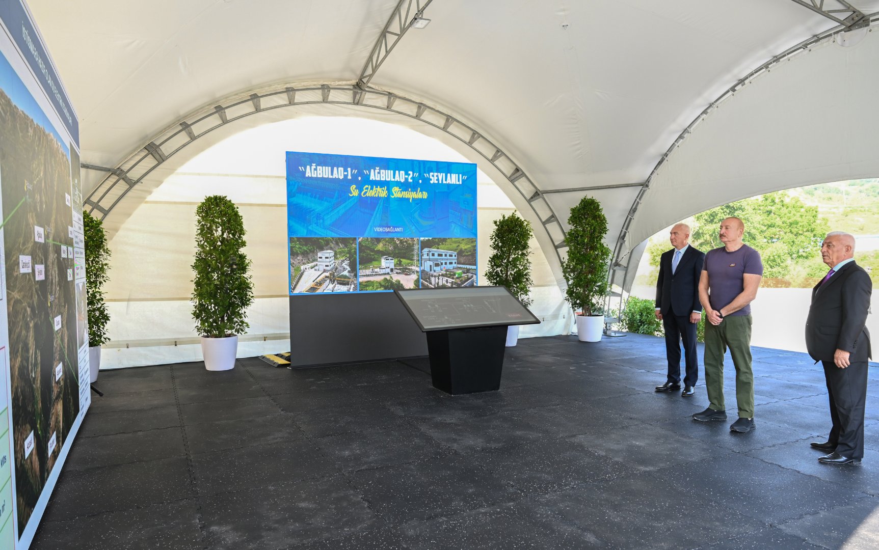 President Ilham Aliyev inaugurates hydroelectric power stations on Hochaz River in Lachin (PHOTO)