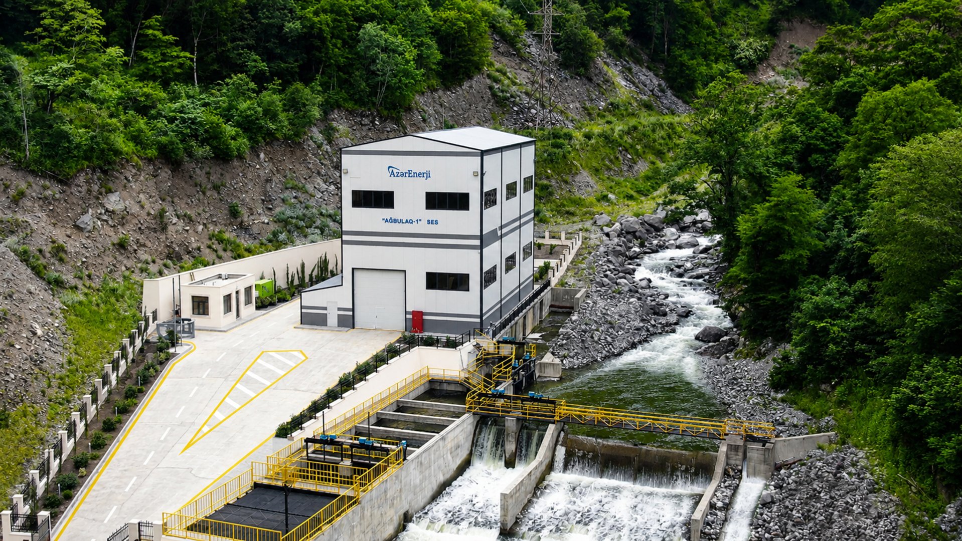 President Ilham Aliyev inaugurates hydroelectric power stations on Hochaz River in Lachin (PHOTO)