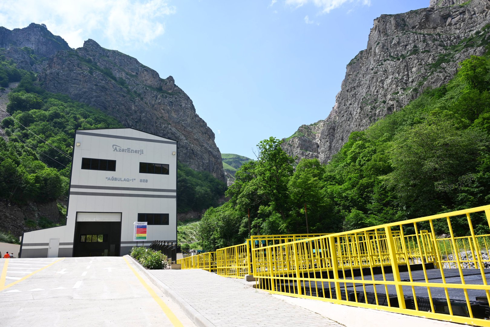 President Ilham Aliyev inaugurates hydroelectric power stations on Hochaz River in Lachin (PHOTO)