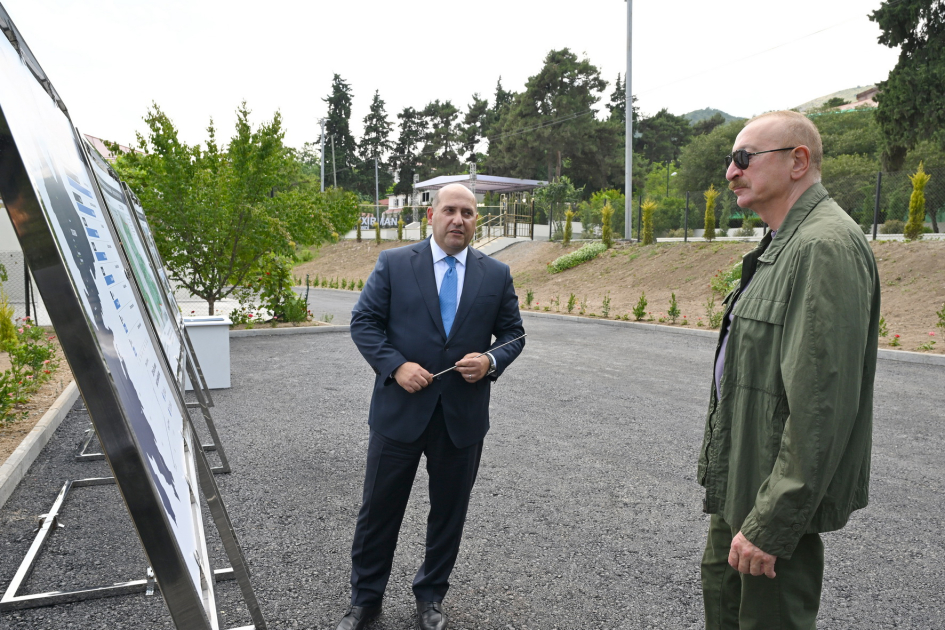 President Ilham Aliyev visited Guzeykhirman village in Khojavend district (PHOTO)