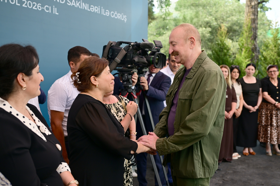 President Ilham Aliyev visited Guzeykhirman village in Khojavend district (PHOTO)