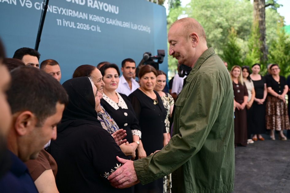 President Ilham Aliyev visited Guzeykhirman village in Khojavend district (PHOTO)