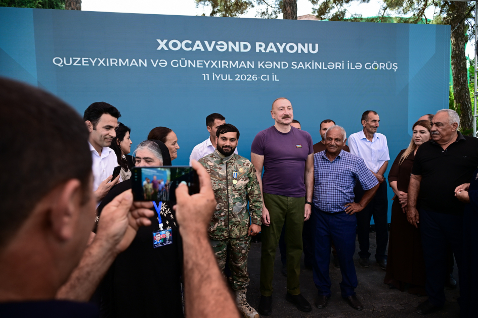 President Ilham Aliyev visited Guzeykhirman village in Khojavend district (PHOTO)