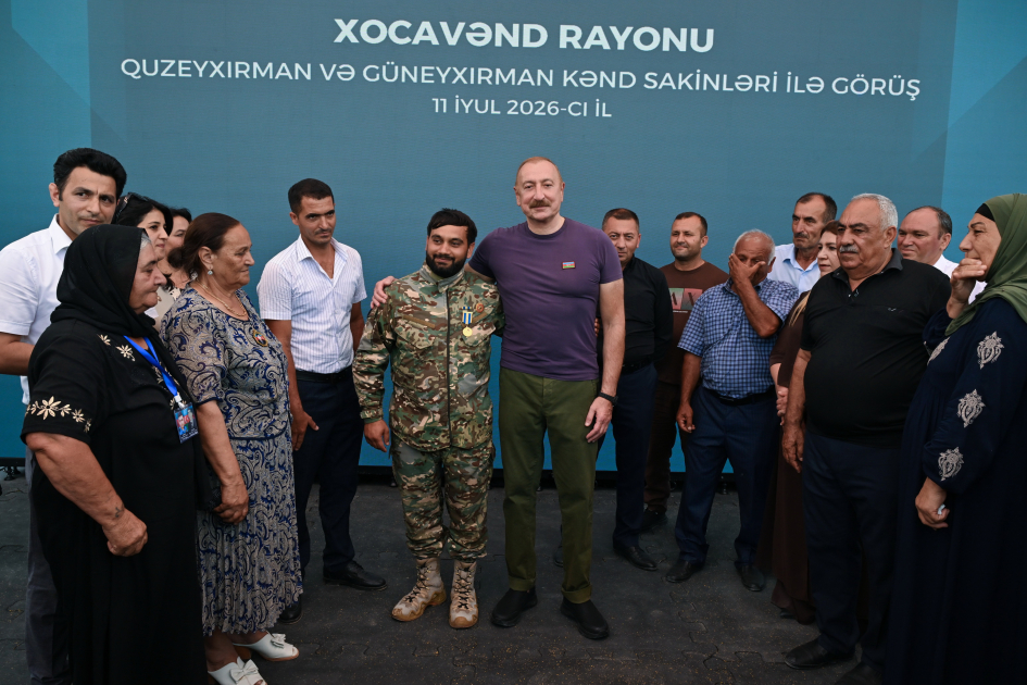 President Ilham Aliyev visited Guzeykhirman village in Khojavend district (PHOTO)