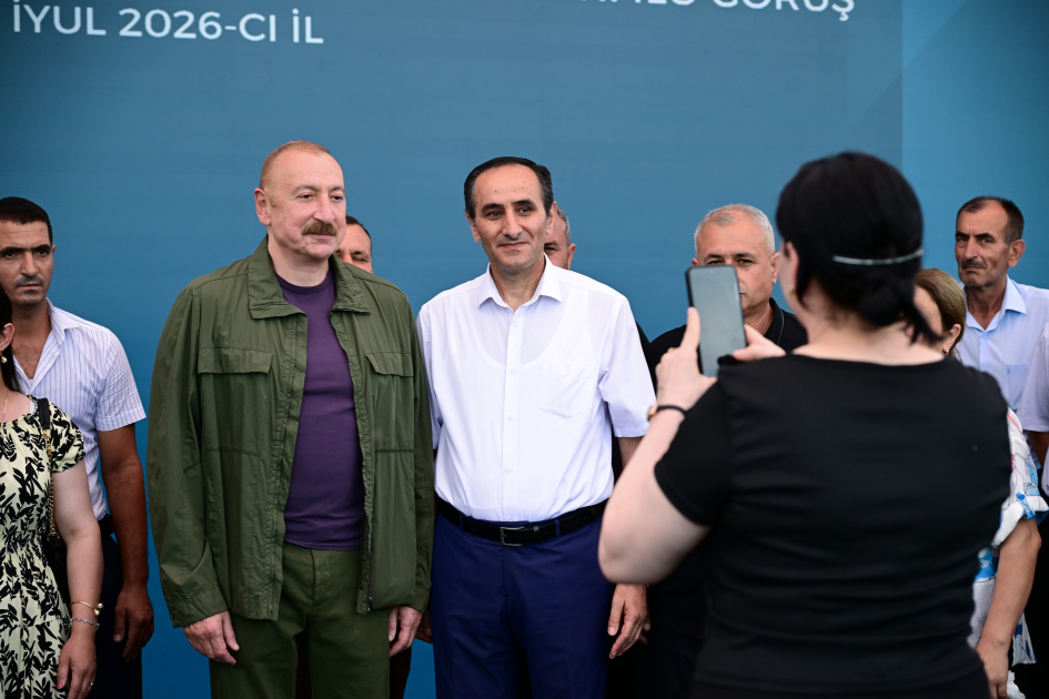 President Ilham Aliyev visited Guzeykhirman village in Khojavend district (PHOTO)