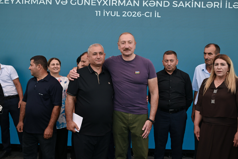 President Ilham Aliyev visited Guzeykhirman village in Khojavend district (PHOTO)