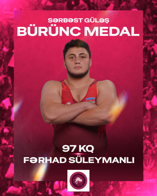 Azerbaijani wrestlers win gold and three bronze medals at European U-20 Championships (PHOTO)