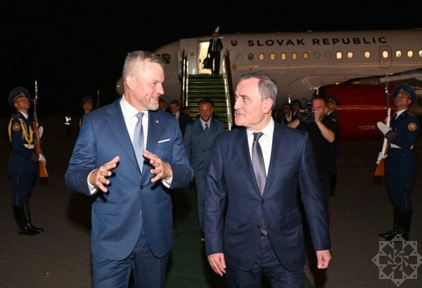 Slovak President Peter Pellegrini embarks on official visit to Azerbaijan (PHOTO)