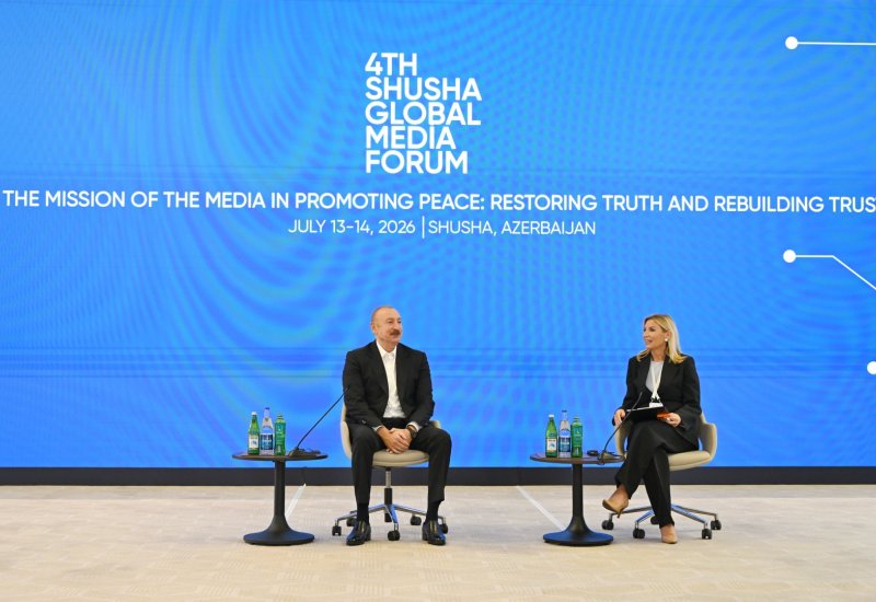 President Ilham Aliyev attends opening of 4th Shusha Global Media Forum (PHOTO) (LIVE)
