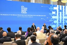 President Ilham Aliyev attends opening of 4th Shusha Global Media Forum (PHOTO)