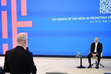 President Ilham Aliyev attends opening of 4th Shusha Global Media Forum (PHOTO)