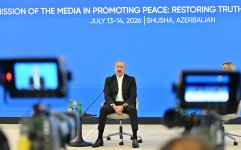 President Ilham Aliyev attends opening of 4th Shusha Global Media Forum (PHOTO)