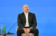 President Ilham Aliyev attends opening of 4th Shusha Global Media Forum (PHOTO)