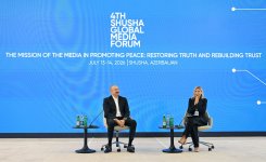 President Ilham Aliyev attends opening of 4th Shusha Global Media Forum (PHOTO)