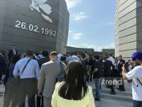 Shusha Global Media Forum participants visit Khojaly Genocide Memorial (PHOTO)