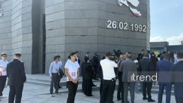 Shusha Global Media Forum participants visit Khojaly Genocide Memorial (PHOTO)