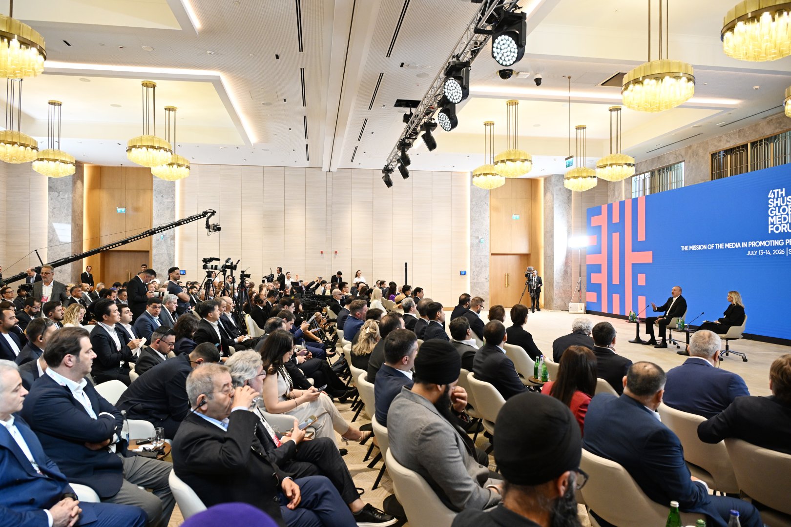 President Ilham Aliyev attends opening of 4th Shusha Global Media Forum (PHOTO)