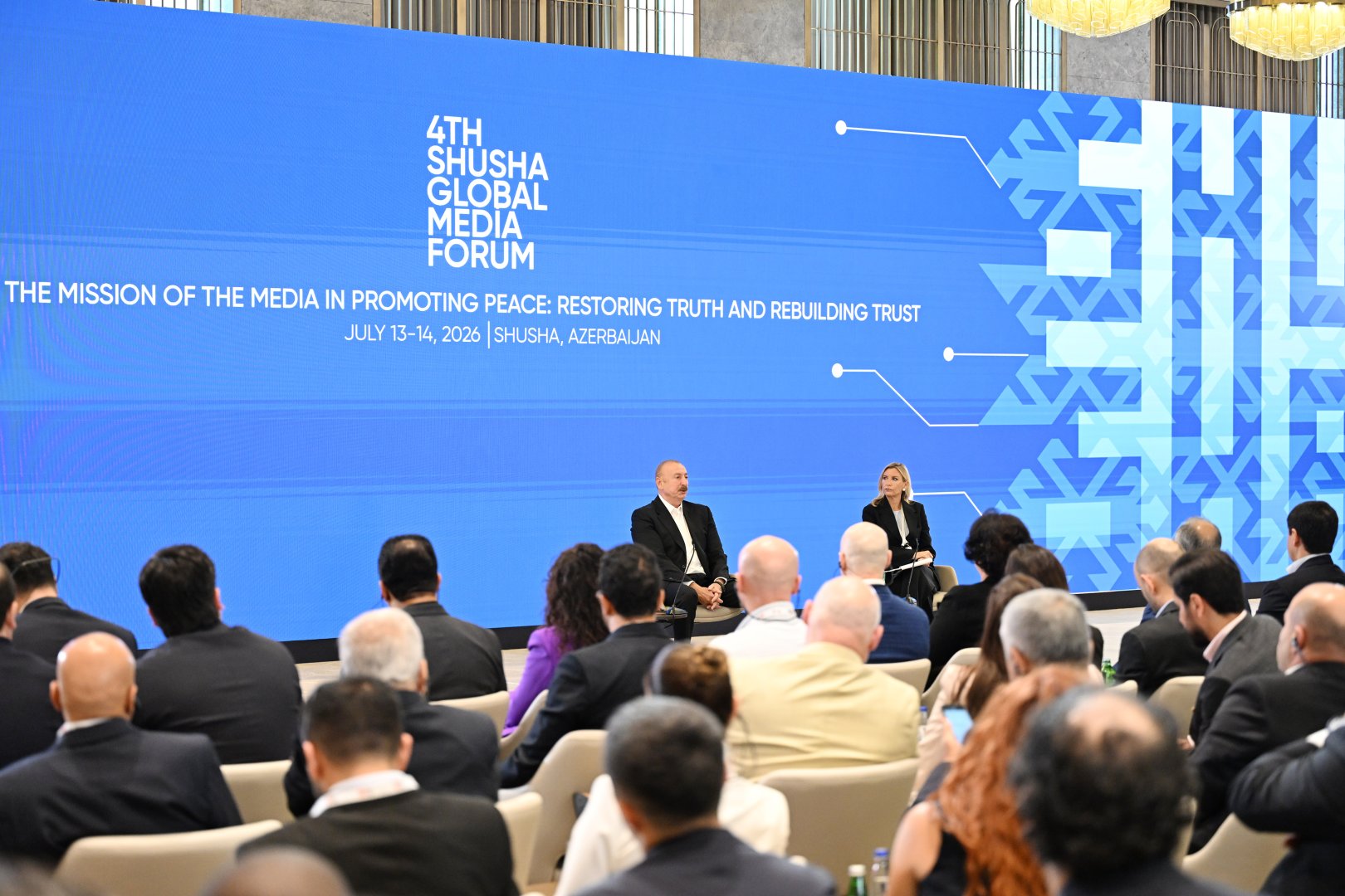 President Ilham Aliyev attends opening of 4th Shusha Global Media Forum (PHOTO)