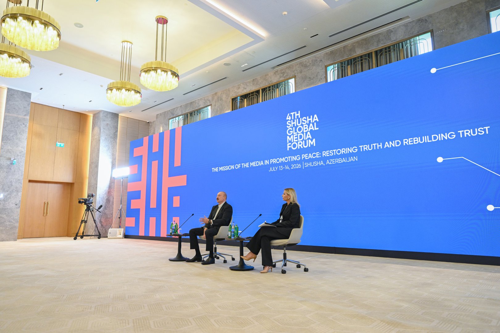 President Ilham Aliyev attends opening of 4th Shusha Global Media Forum (PHOTO)