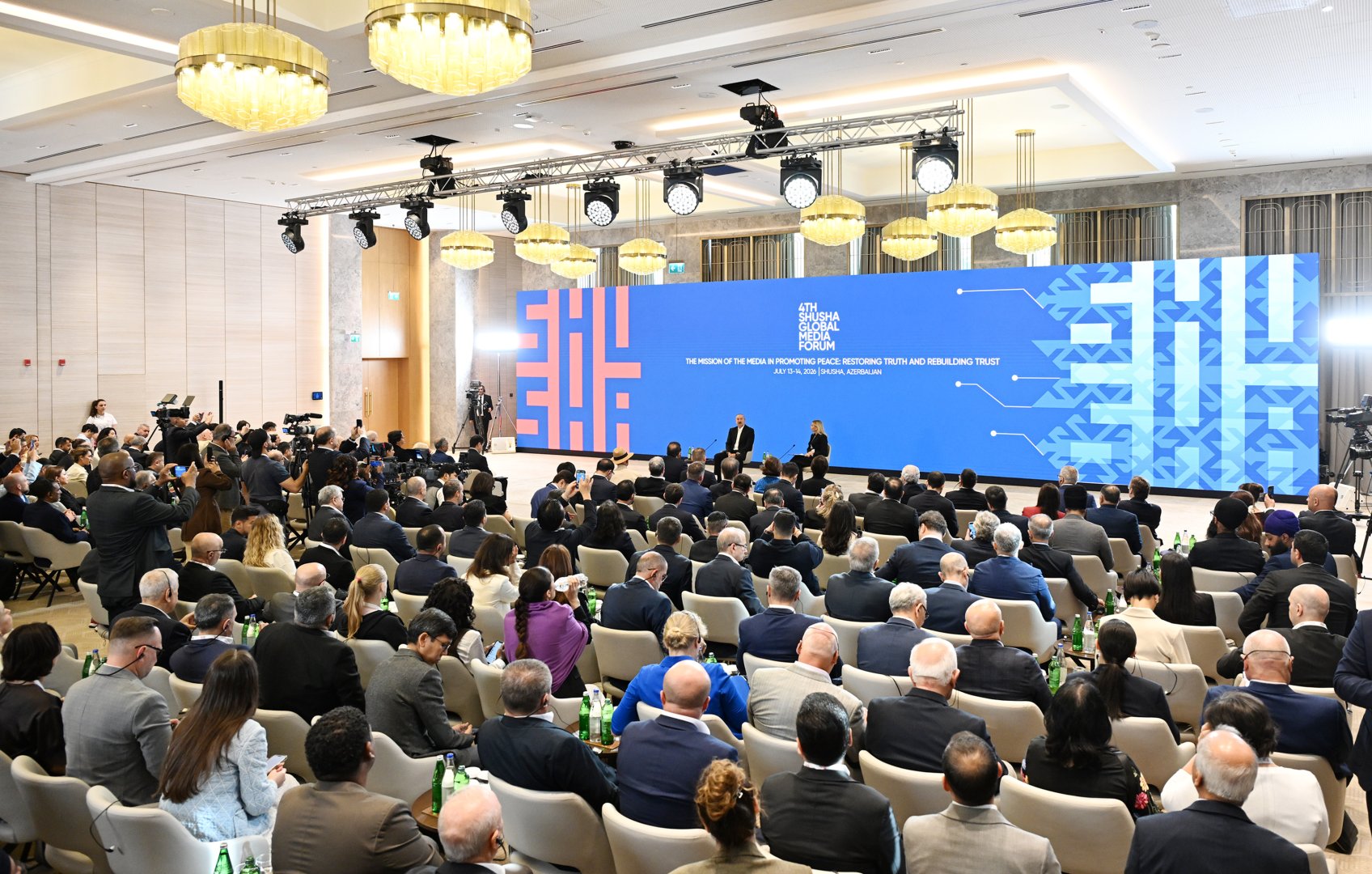 President Ilham Aliyev attends opening of 4th Shusha Global Media Forum (PHOTO)