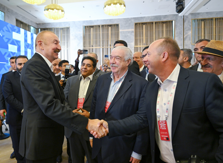 President Ilham Aliyev attends opening of 4th Shusha Global Media Forum (PHOTO)