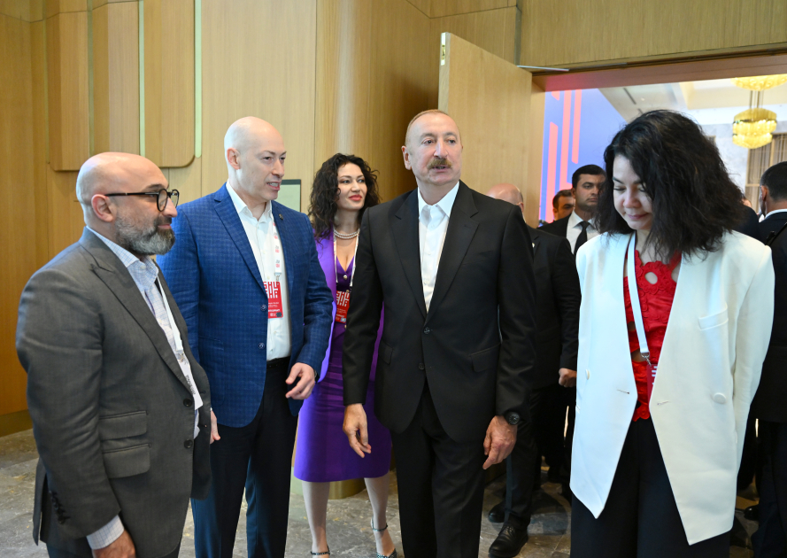 President Ilham Aliyev attends opening of 4th Shusha Global Media Forum (PHOTO)