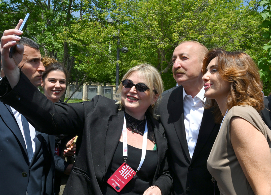 President Ilham Aliyev attends opening of 4th Shusha Global Media Forum (PHOTO)