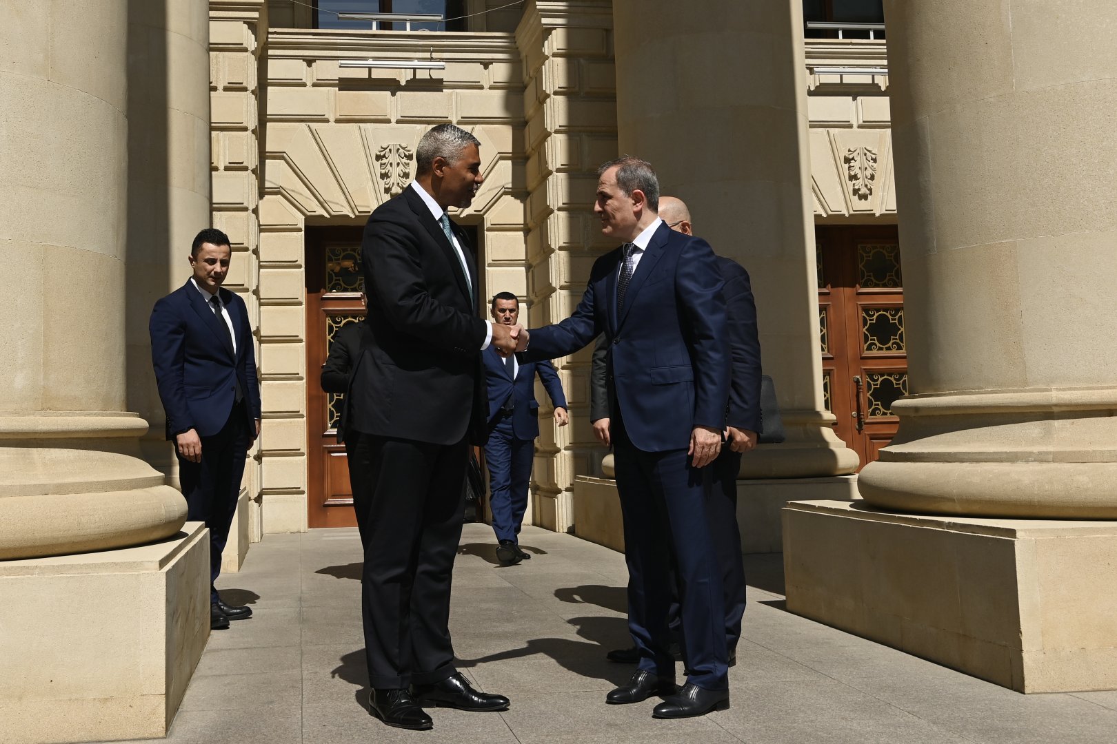 Azerbaijan's FM Bayramov meets WCO secretary general (PHOTO)