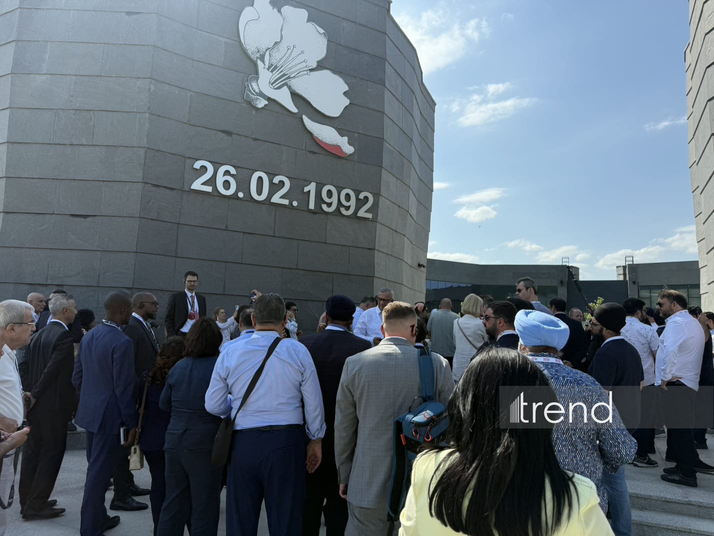 Shusha Global Media Forum participants visit Khojaly Genocide Memorial (PHOTO)