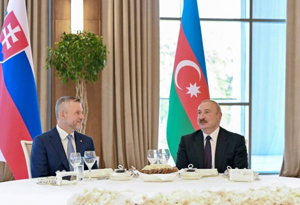 Official luncheon hosted in Khankendi on behalf of President Ilham Aliyev in honor of Slovak President (PHOTO/VIDEO)
