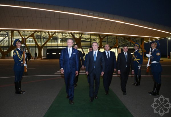 Slovak President departs Fuzuli Airport for Baku by plane (PHOTO)
