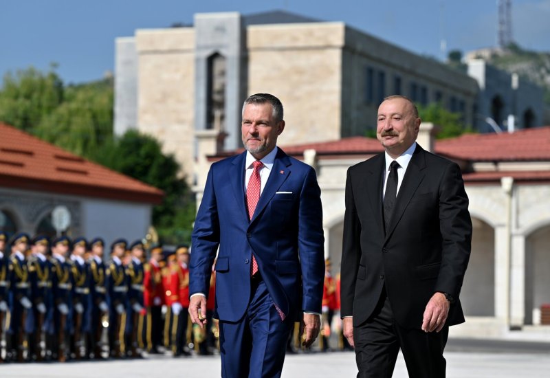 Shusha hosts official welcome ceremony for President of Slovakia