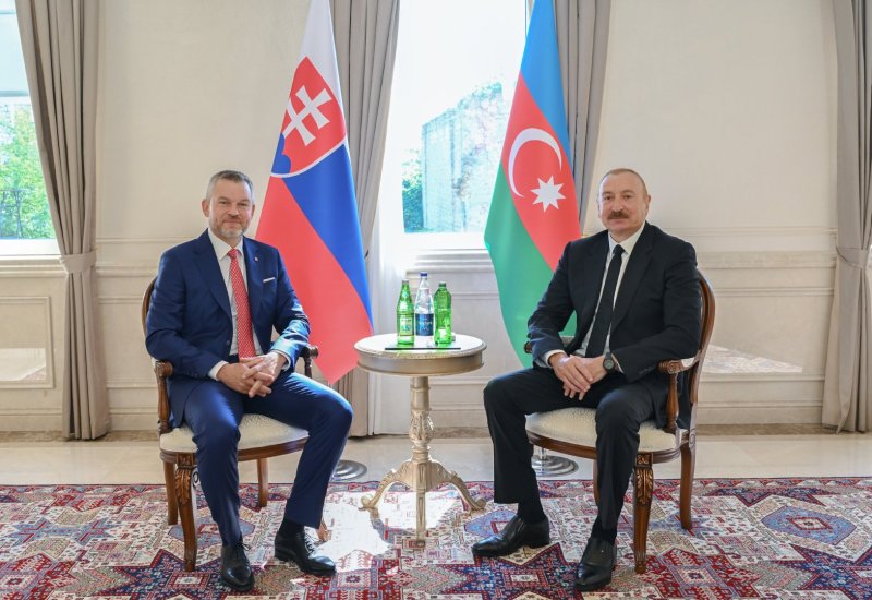 President Ilham Aliyev holds one-on-one meeting with President of Slovakia in Shusha